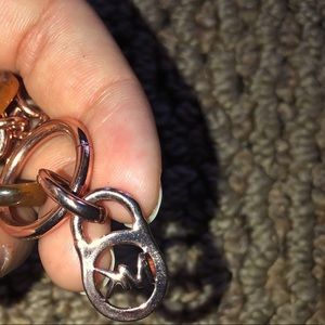 MK gold and brown bracelet